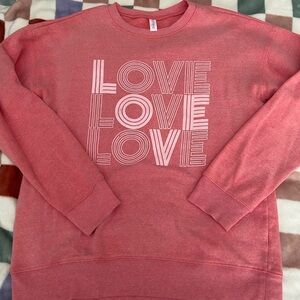 Pink Graphic Sweatshirt